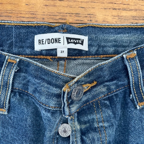 Re/done Levi's Size 27 Retro Flare High Rise Med Wash Jeans Size 27 - Picture 3 of 11